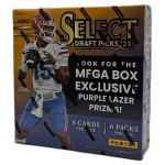 2023 Panini Select Draft Picks Football Factory Sealed MEGA Box 6 Packs