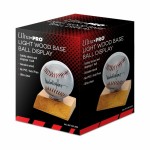 Ultra Pro Wood Base Baseball Holder (Light Wood) Ball Display Wooden Stand